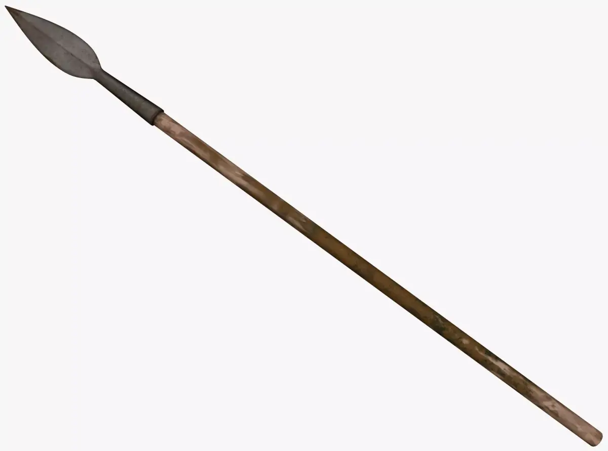 Medieval Spear Low-poly 3D model 4