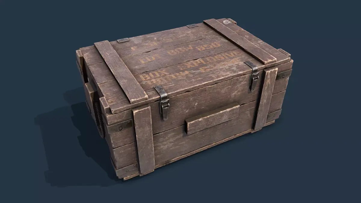Dynamite Box  Low-poly 3D model