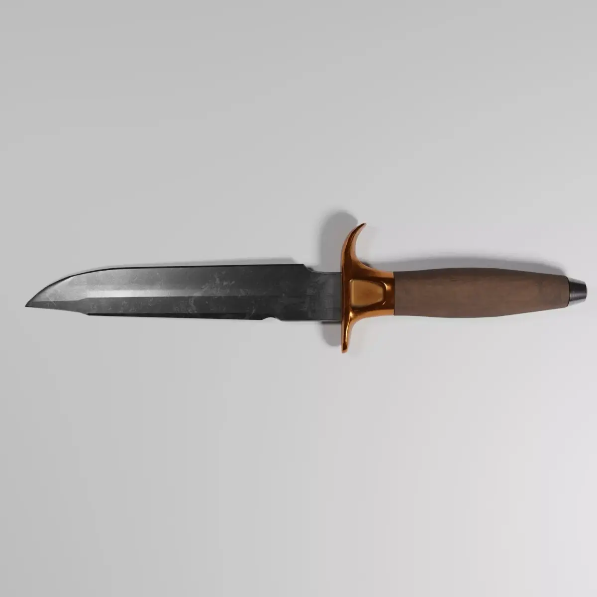 Combat Dagger Low-poly 3D model