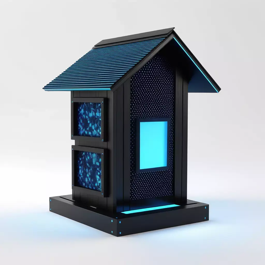 Futuristic SciFi Smart Home Model 3D model