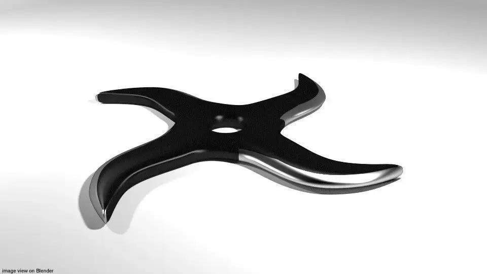 Throwing Star - Type 5 3D model