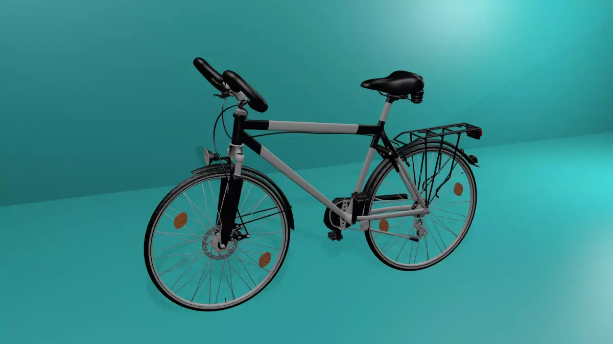 Touring Bicycle 3D model