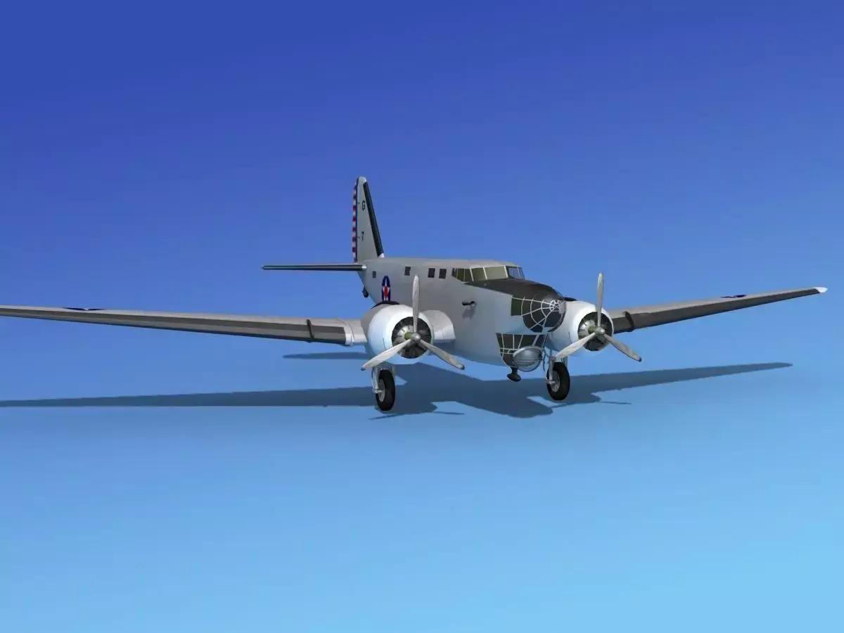 Douglas B-18A Bolo V04 3D model