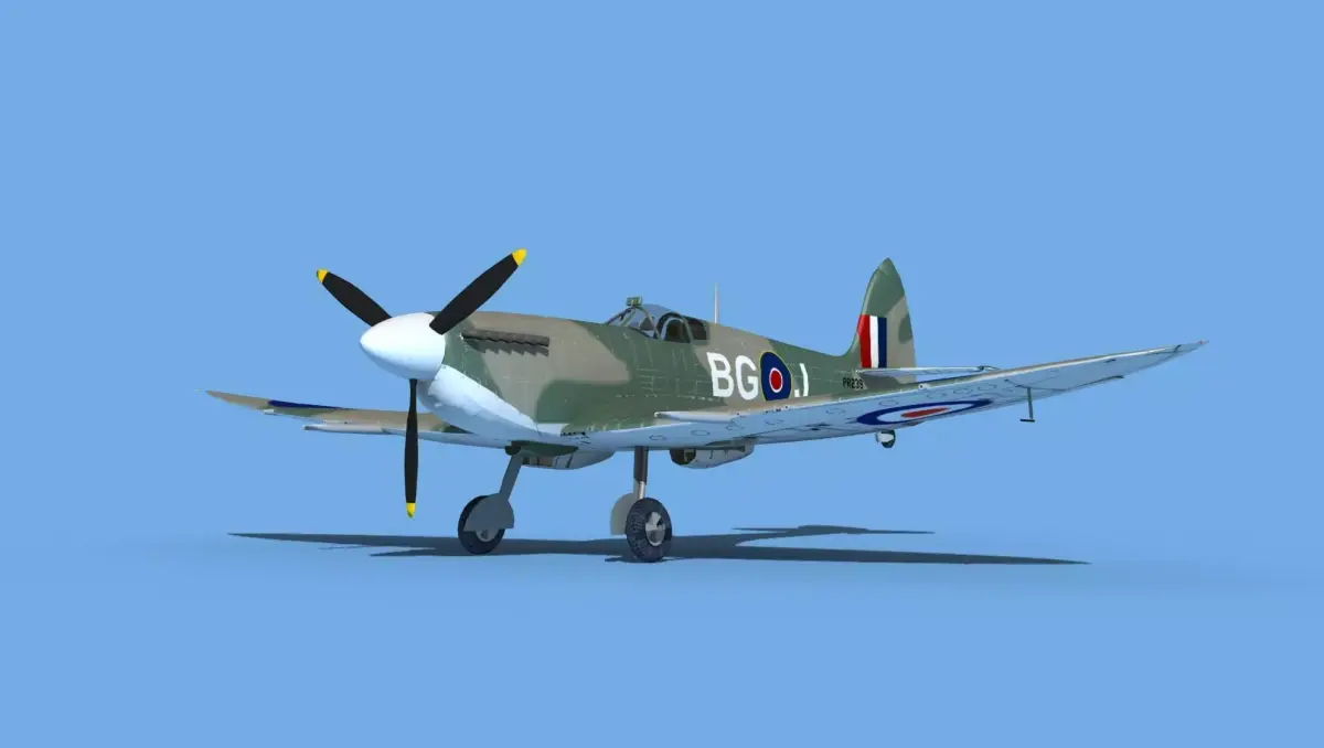 Supermarine Spitfire Mk VIIIb V02 3D model