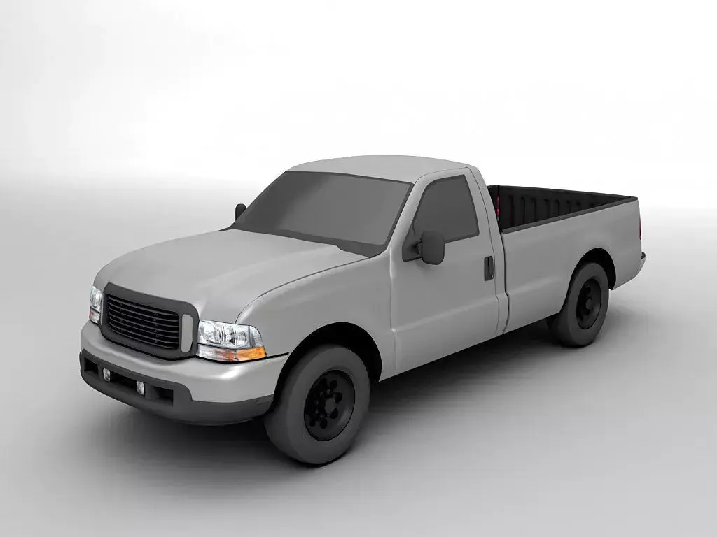 Standard Cab Pickup Truck 4x4 3D model