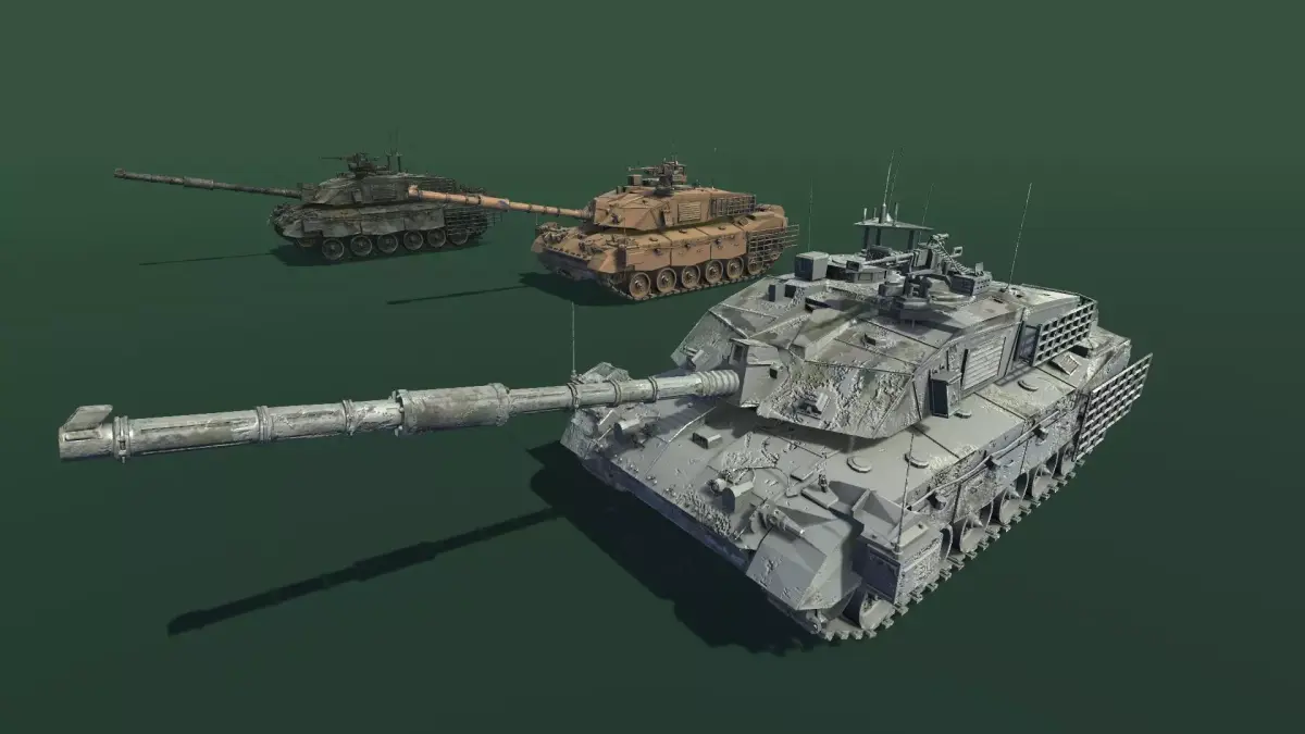 Chellendger tank Low-poly 3D model