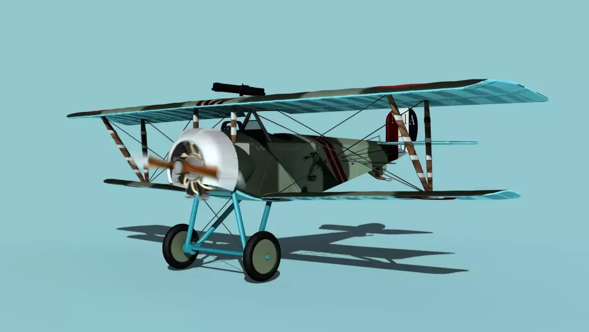 Nieuport 11 VHP V07 3D model