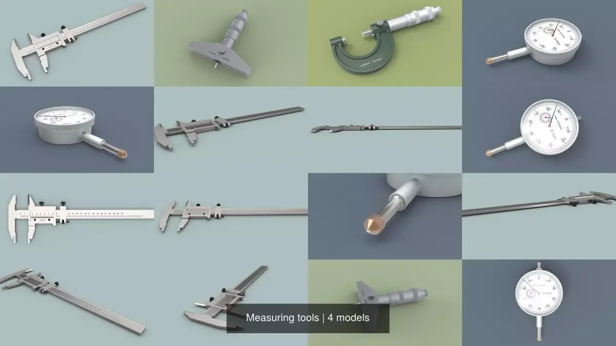Measuring tools 3D Model Pack