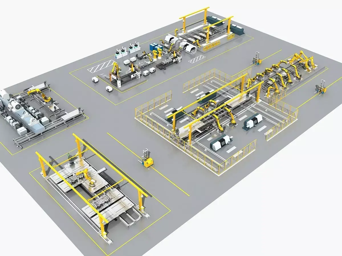 Industrial Equipment 3D model shop