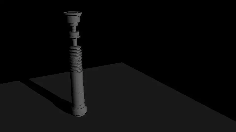 Lightsaber lamp 3D model