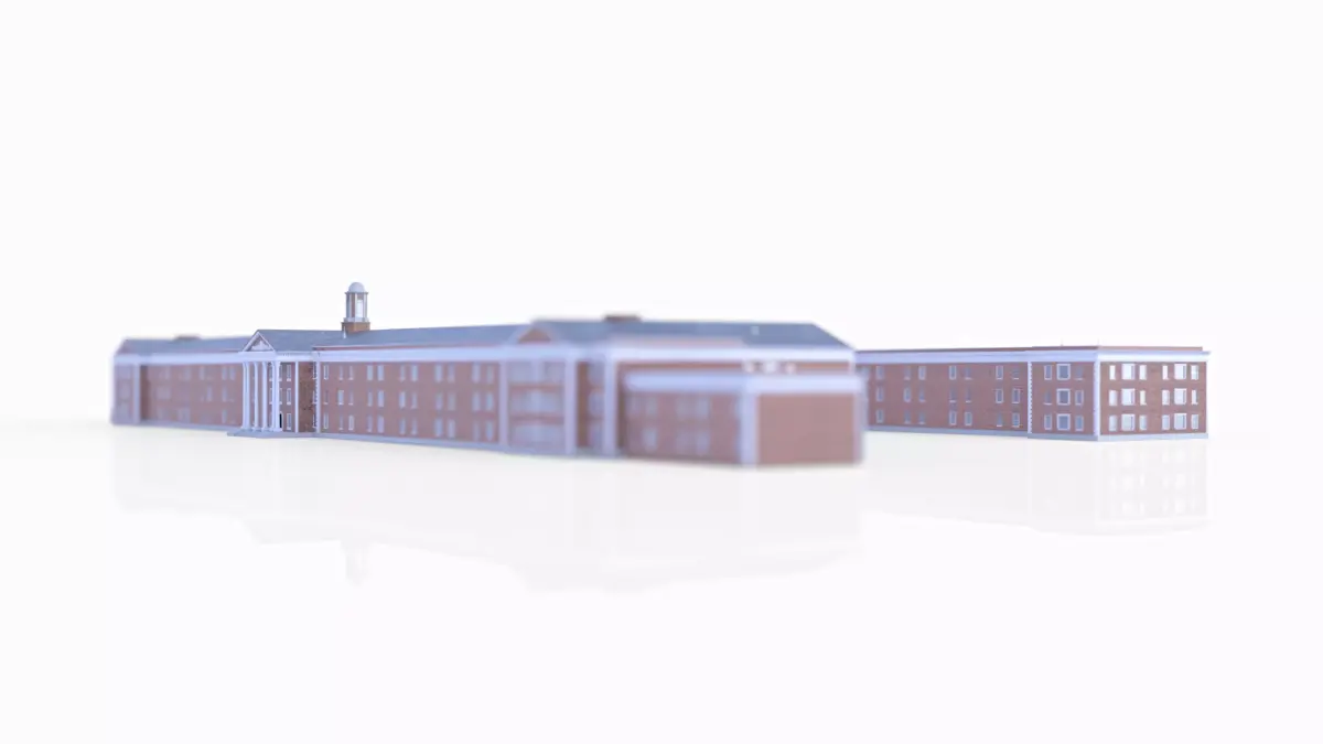 Central State Asylum Milledgeville 3D model