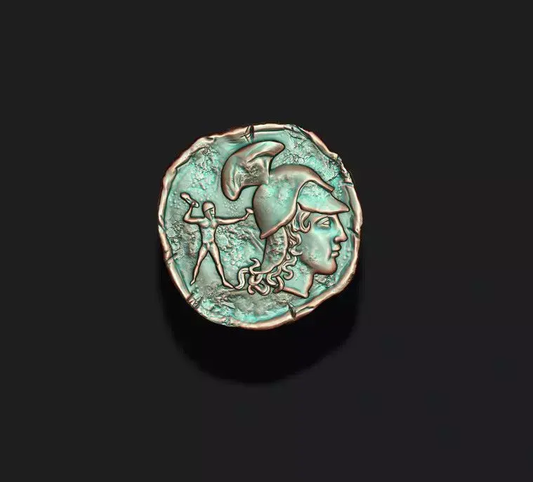 old coin v3 3D print model purchase