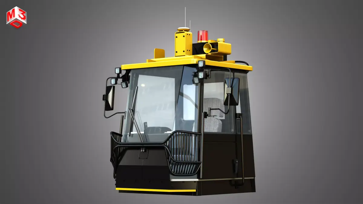 Driving Cabin - Landfill Compactor 3D model