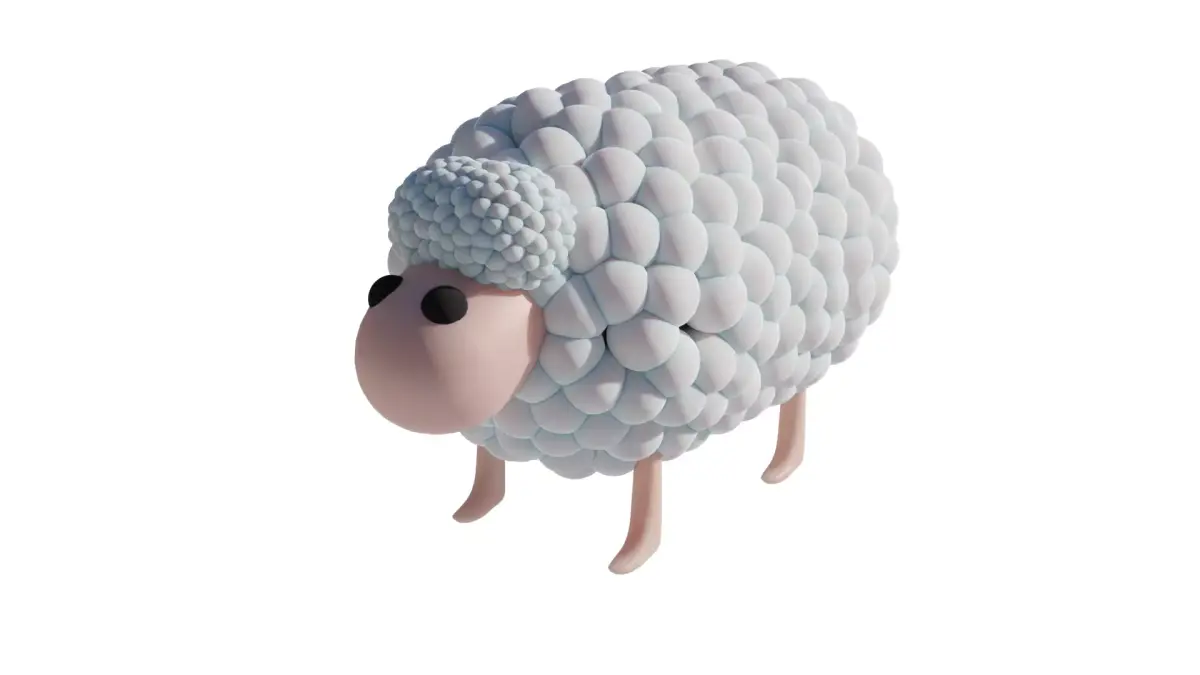 Simple sheep 3D model