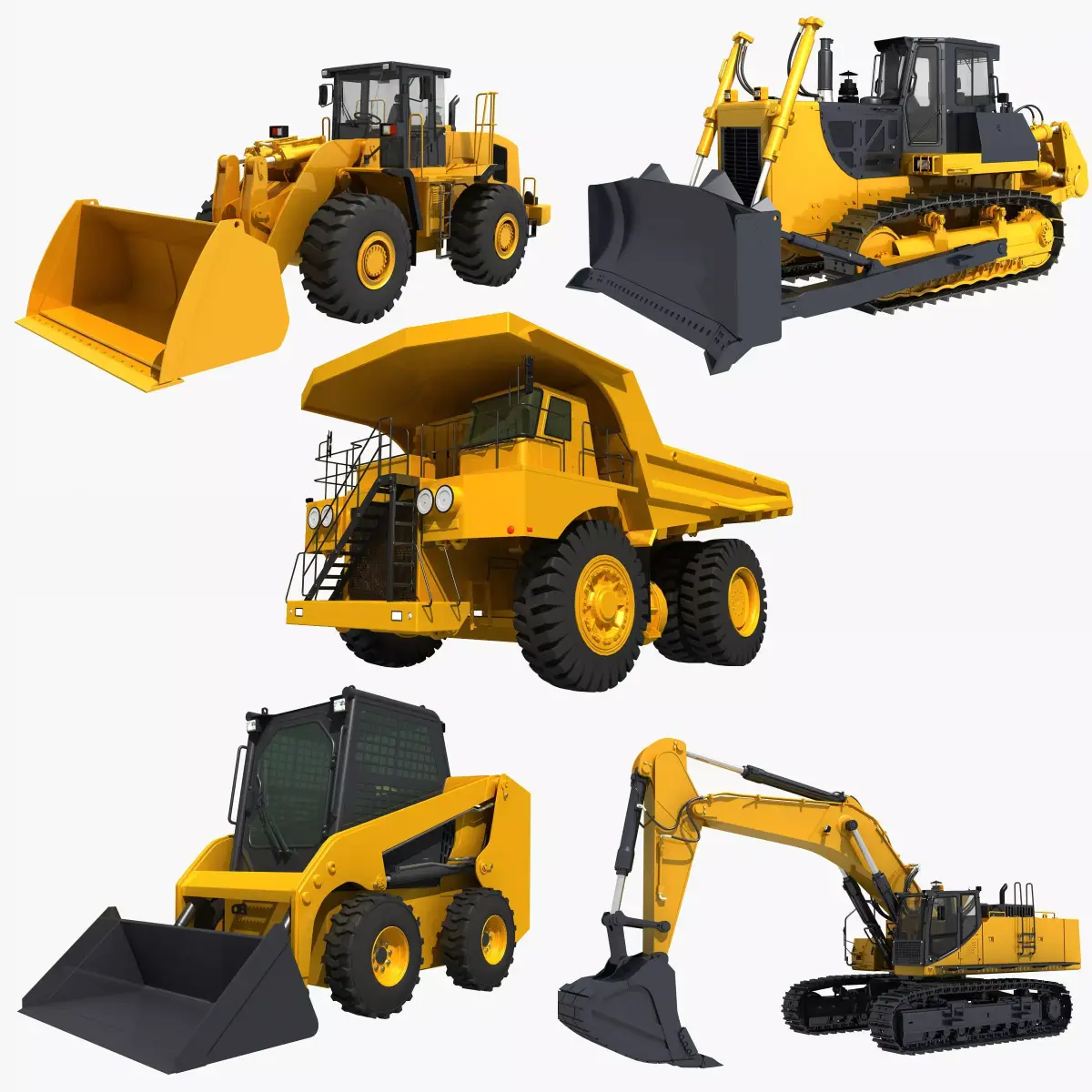 Collection Heavy Vehicle Industrial 01  3D model