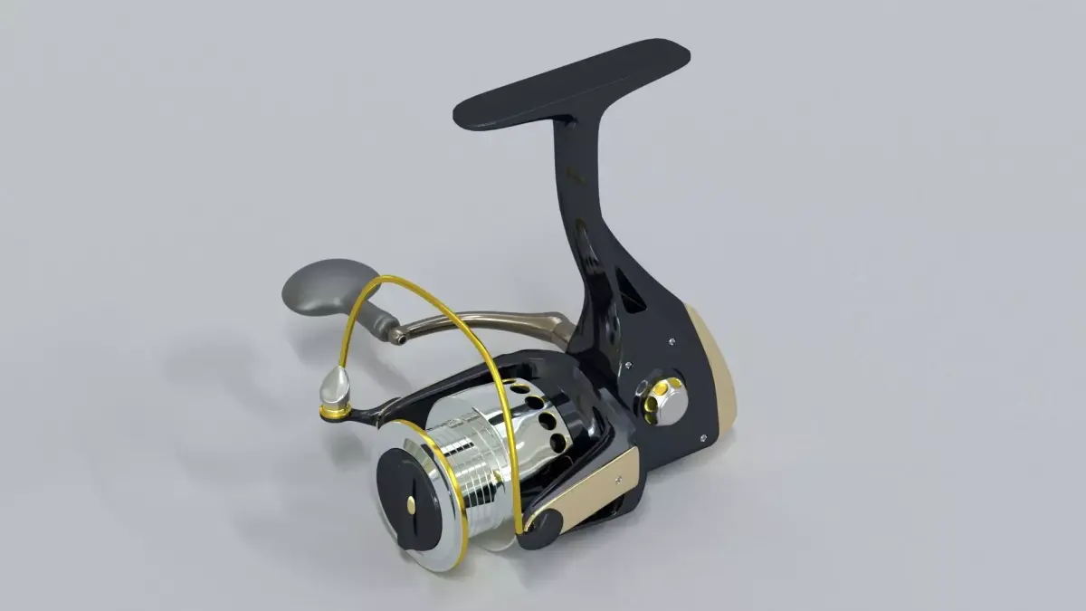 fishing reel 3D model buy