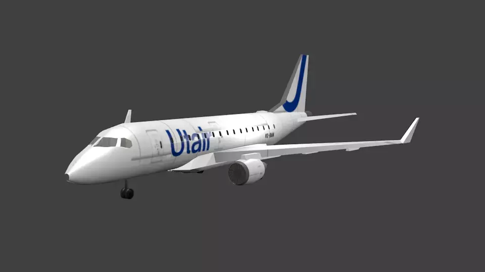 Embraer E170 Low-poly 3D model