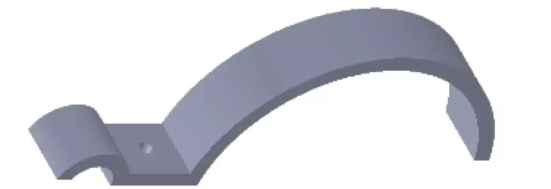 Right Air Tank Mounting Bracket 3D model