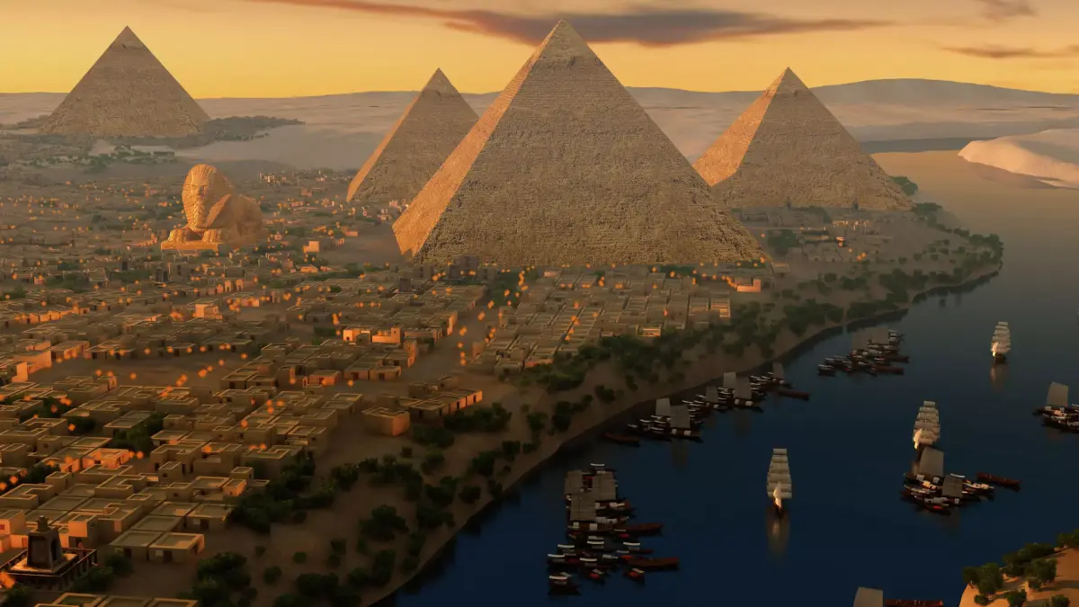 Ancient Egyptian Architecture on the Silk Road Sphinx  3D model