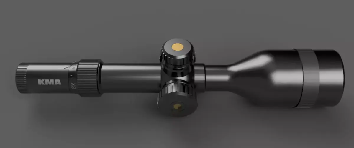 Optical scope X20 power 3D model