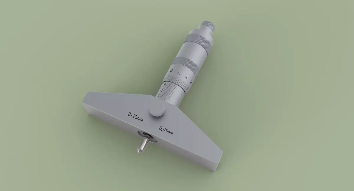 Depth micrometer 3D model