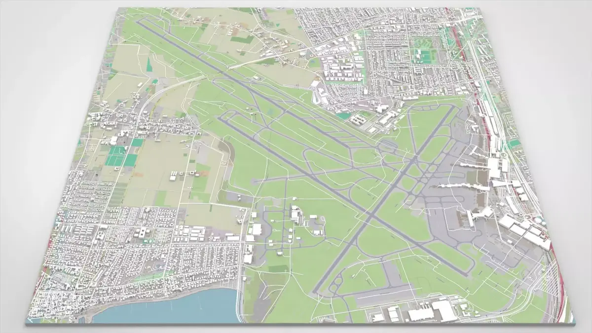 Kastrup Copenhagen Airport Denmark  3D model