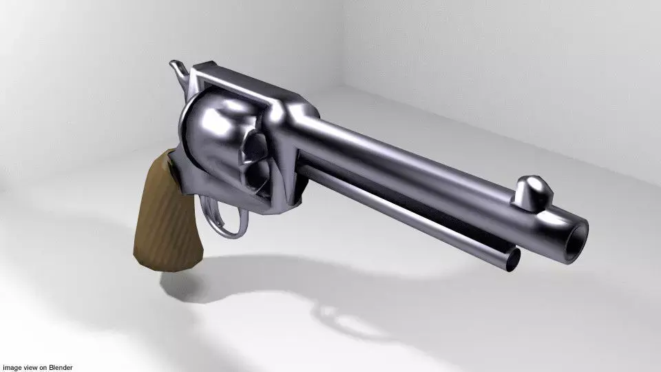 Revolver - Handgun Type 4 3D model