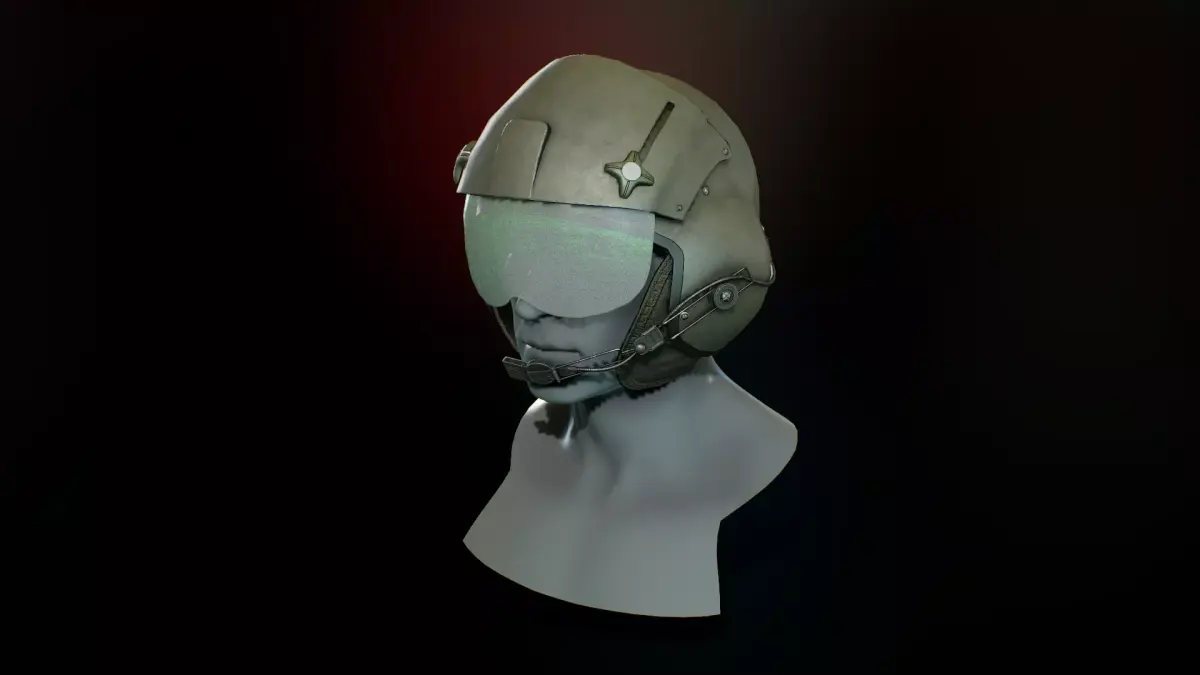Gentex SPH 5  helmet Low-poly 3D model