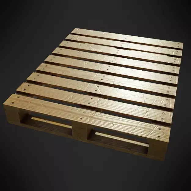 Wood Pallet - PBR Low poly Low-poly 3D model