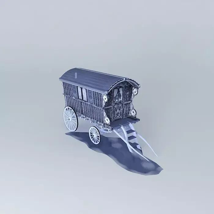HALLOWEEN Gypsy Wagon Free 3D model