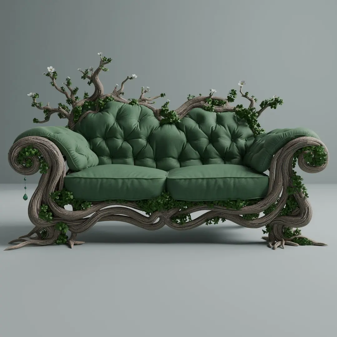 Fantasy Enchanted Forest Sofa 3D model