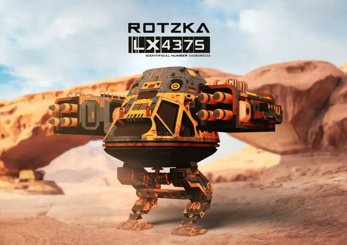 3D Sci-Fi Mech Robot Warrior Model with high details 3D model