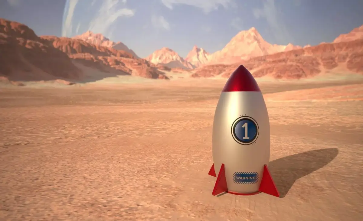 low poly missle rocket Low-poly 3D model