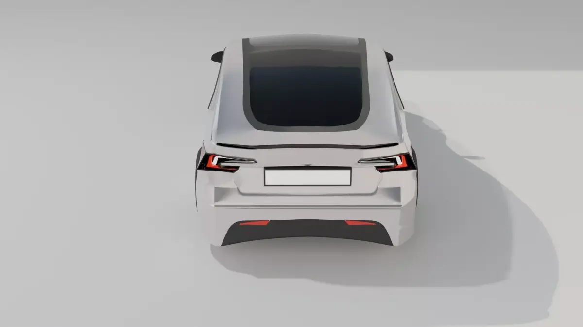 TESLA MODEL 3 Low-poly 3D model
