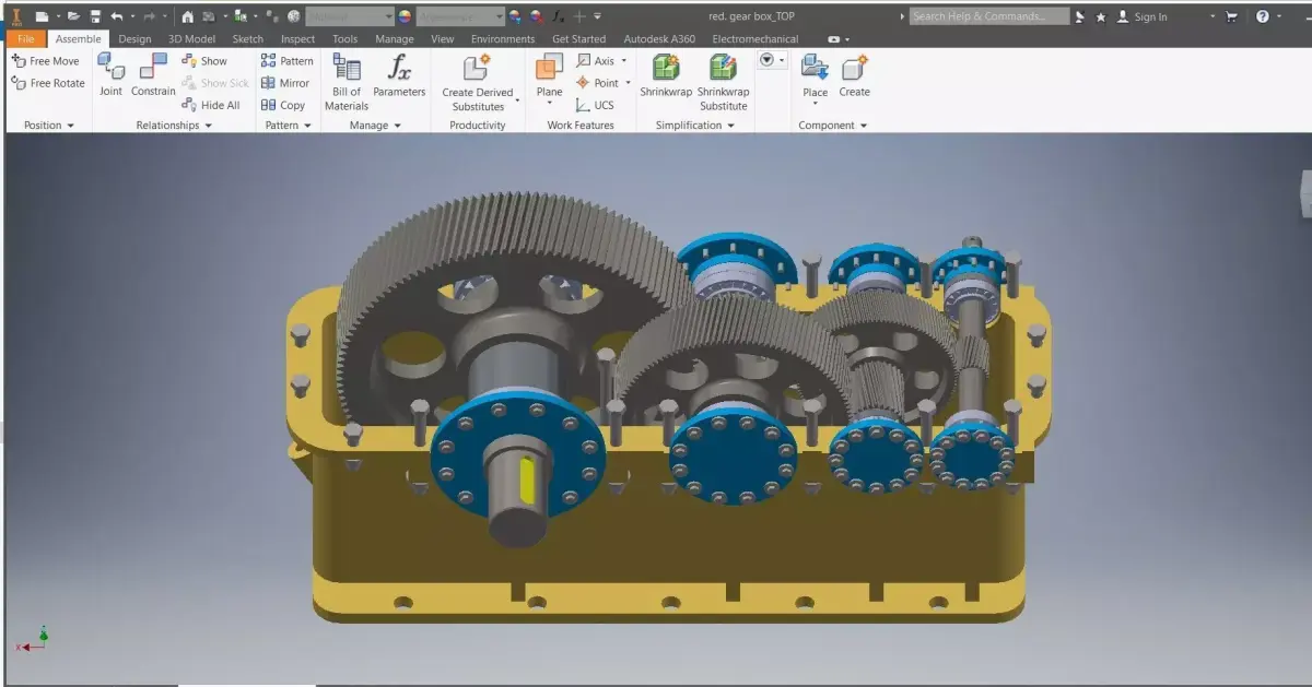 Reduction Gearbox 3D model 3D model