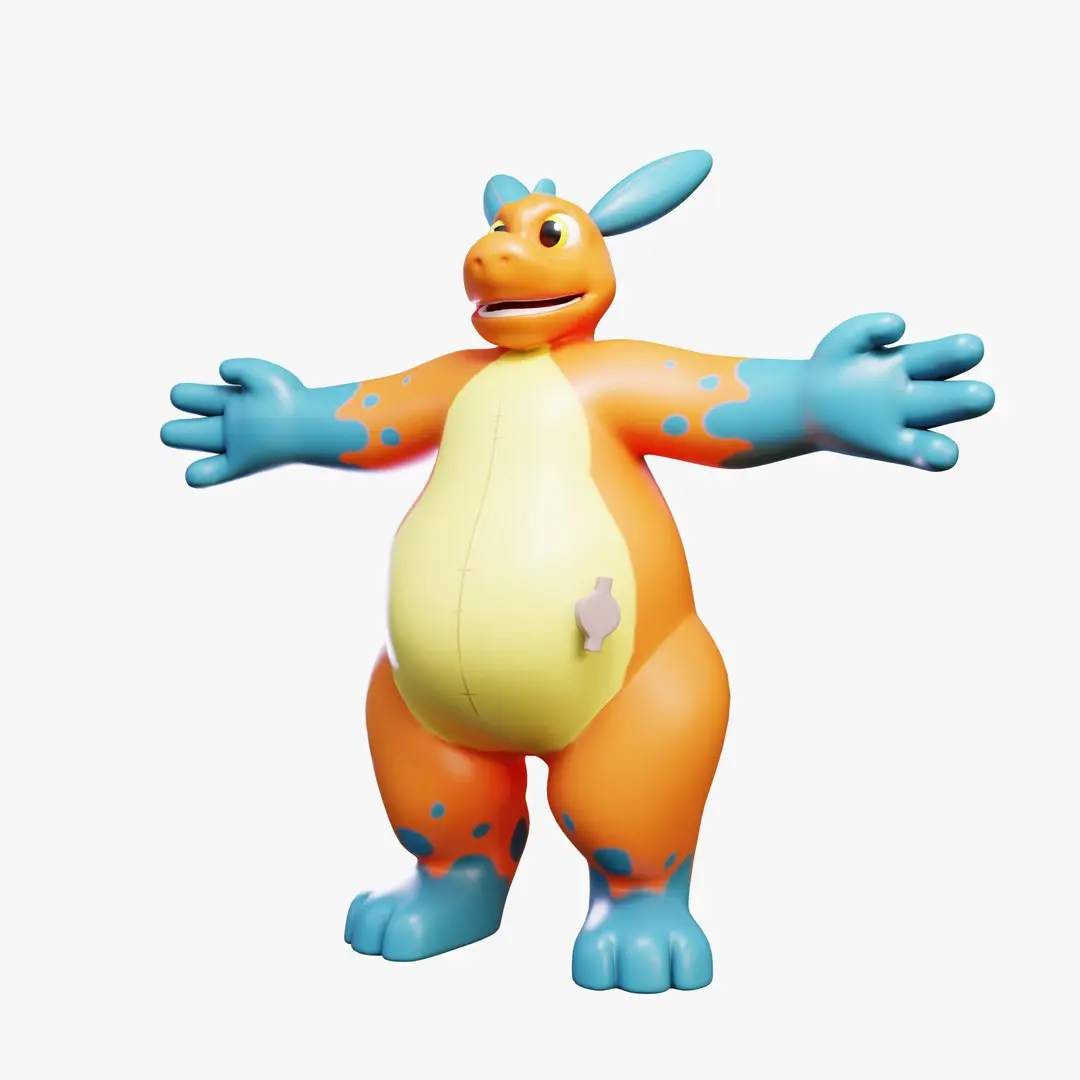 CuteDragonRigged 3d model