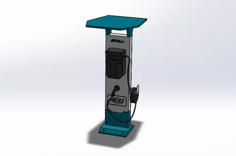 EV Charging 7kW 3D model