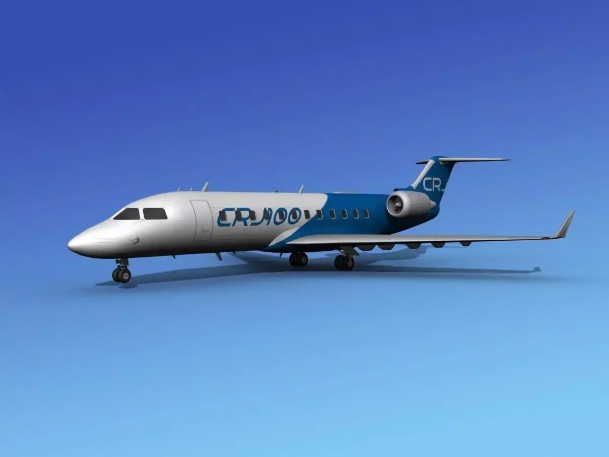 Canadair CRJ100 Bombardier 3D model