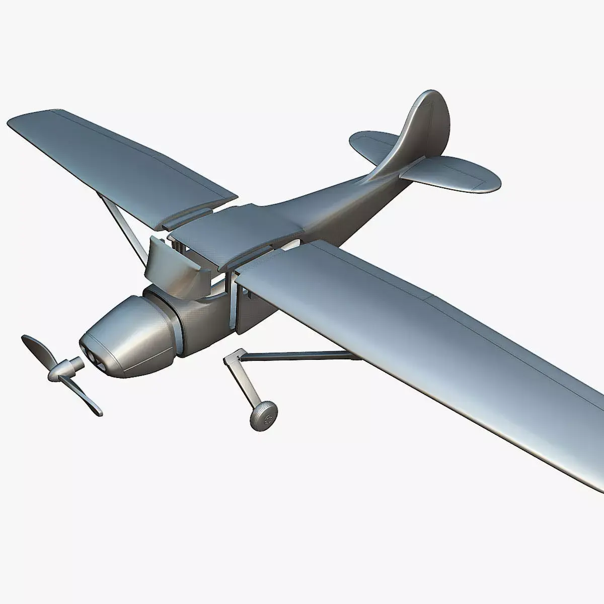 Cessna 170B - 3D Printable Model 3D print model
