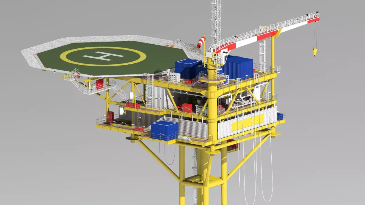 minimum facility platform 3D model