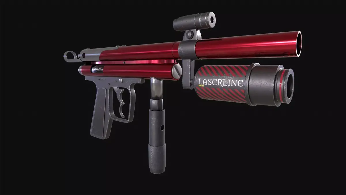 Laser gun 3D model purchase