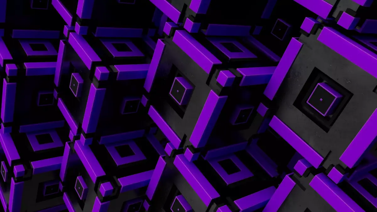 Abstract sci-fi cube Low-poly 3D model