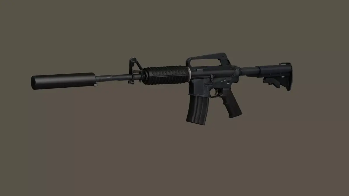 M4 Rifle2 Modular Constructor Low-Poly 3D Model Low-poly 3D model