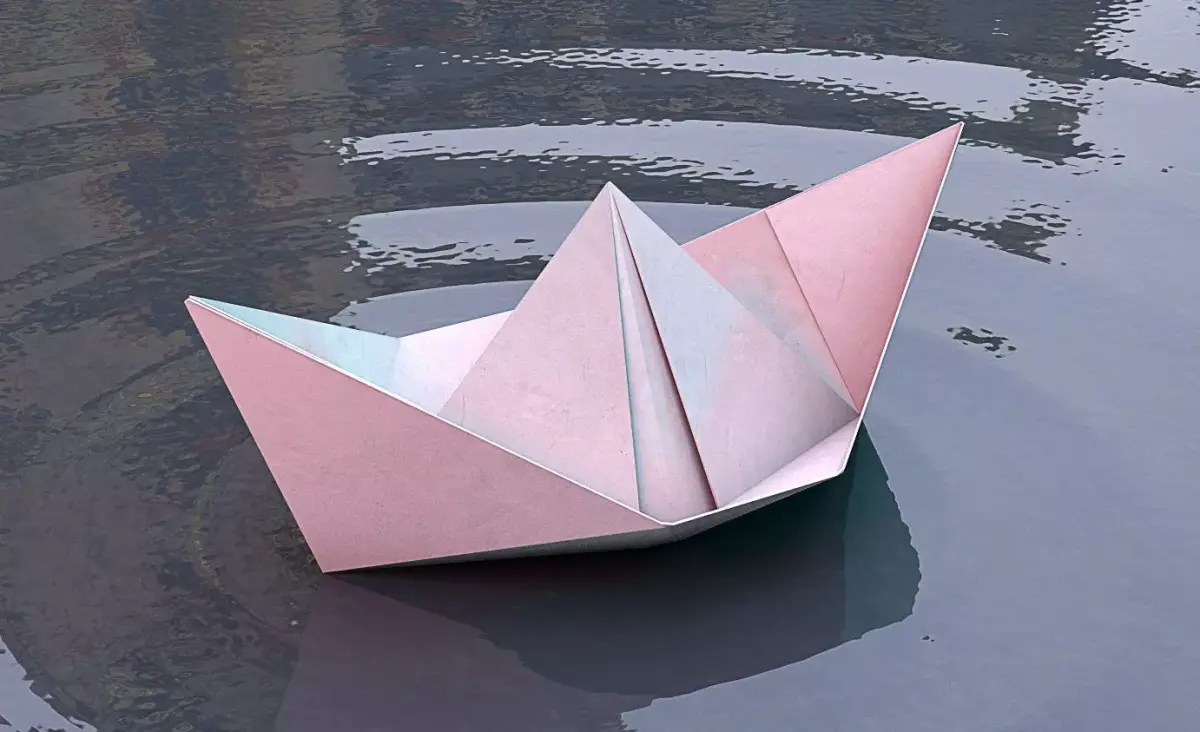 Origami - Paper boat 3D model