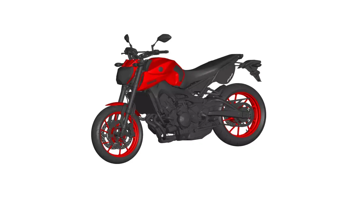 YAMAHA MT-09  3D model