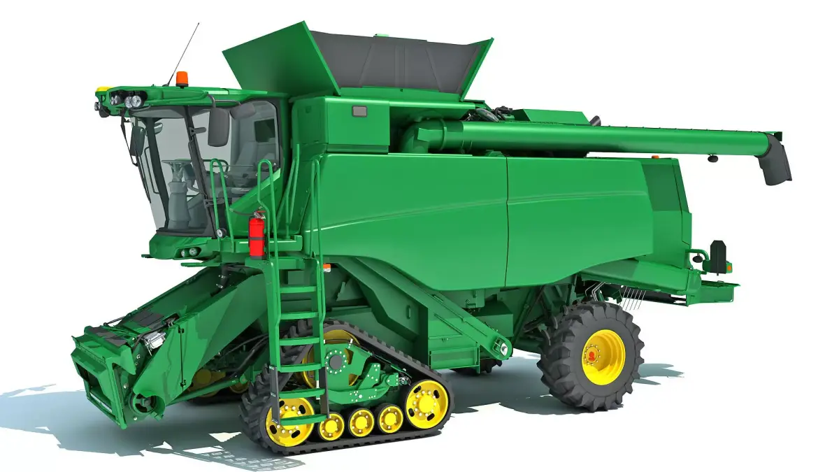 Tracked Combine Harvester 3D model purchase