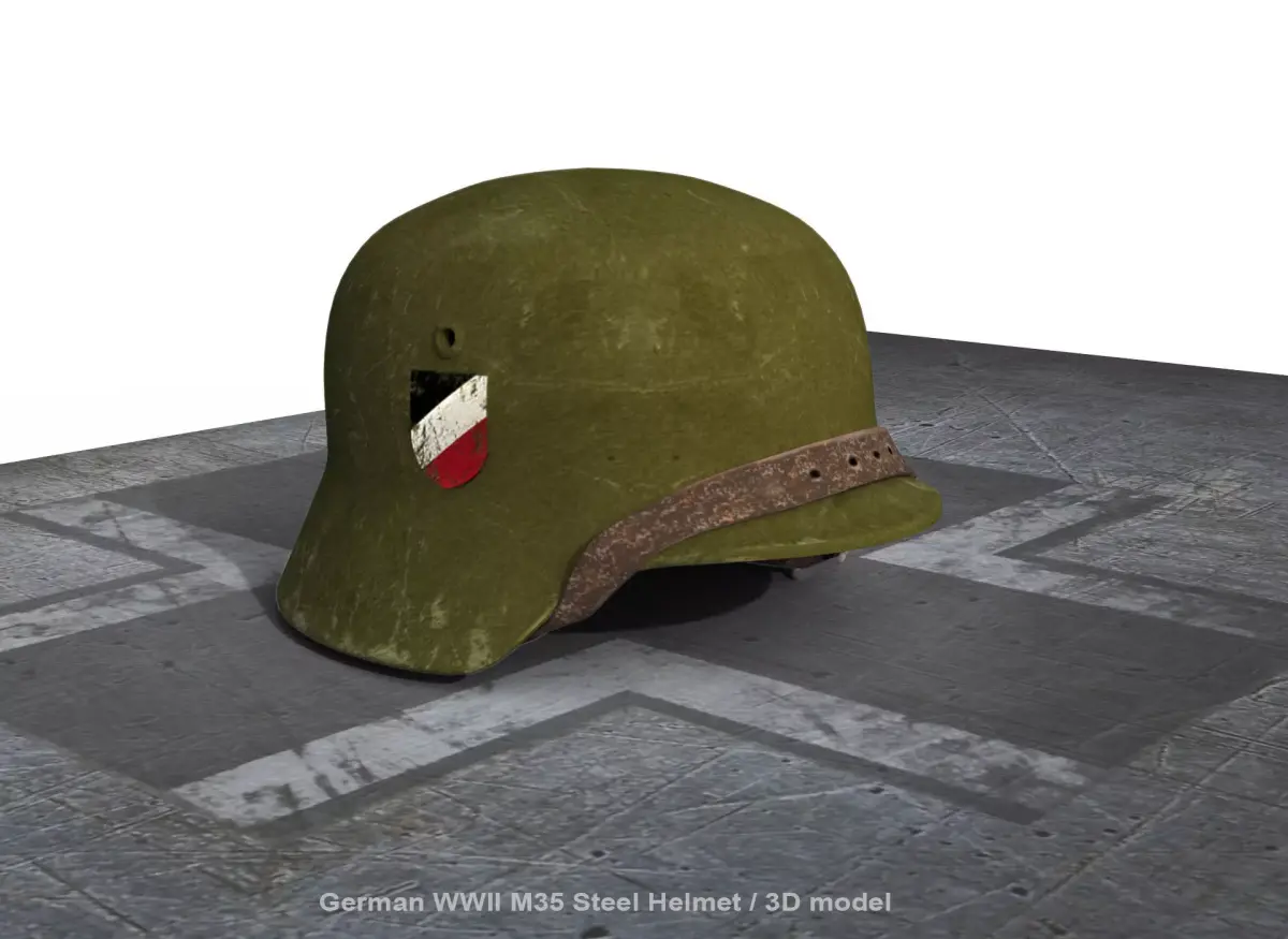 German Helmet of wwII 3D model