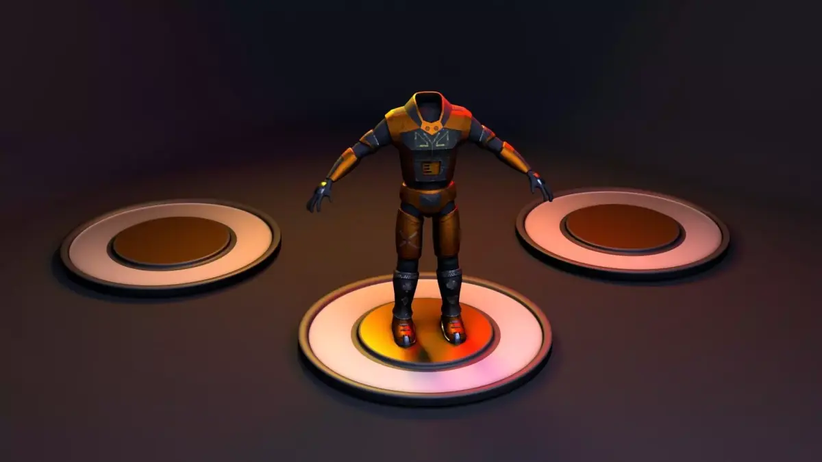  scifi costume Free low-poly 3D model