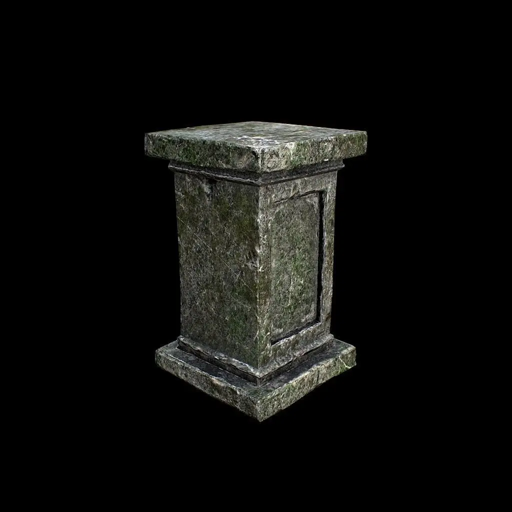 Old Column Low-poly 3D model