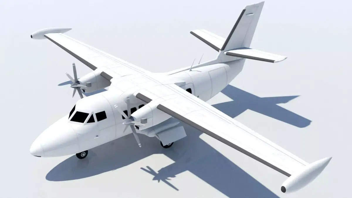 Let 410 Turbolet Static blank Low-poly 3D model